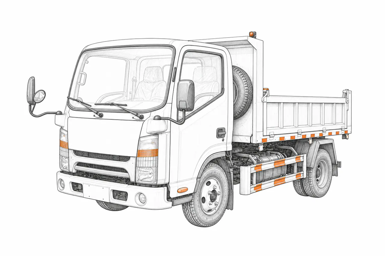 Concepto técnico de configuración para Camión volquete 6×4