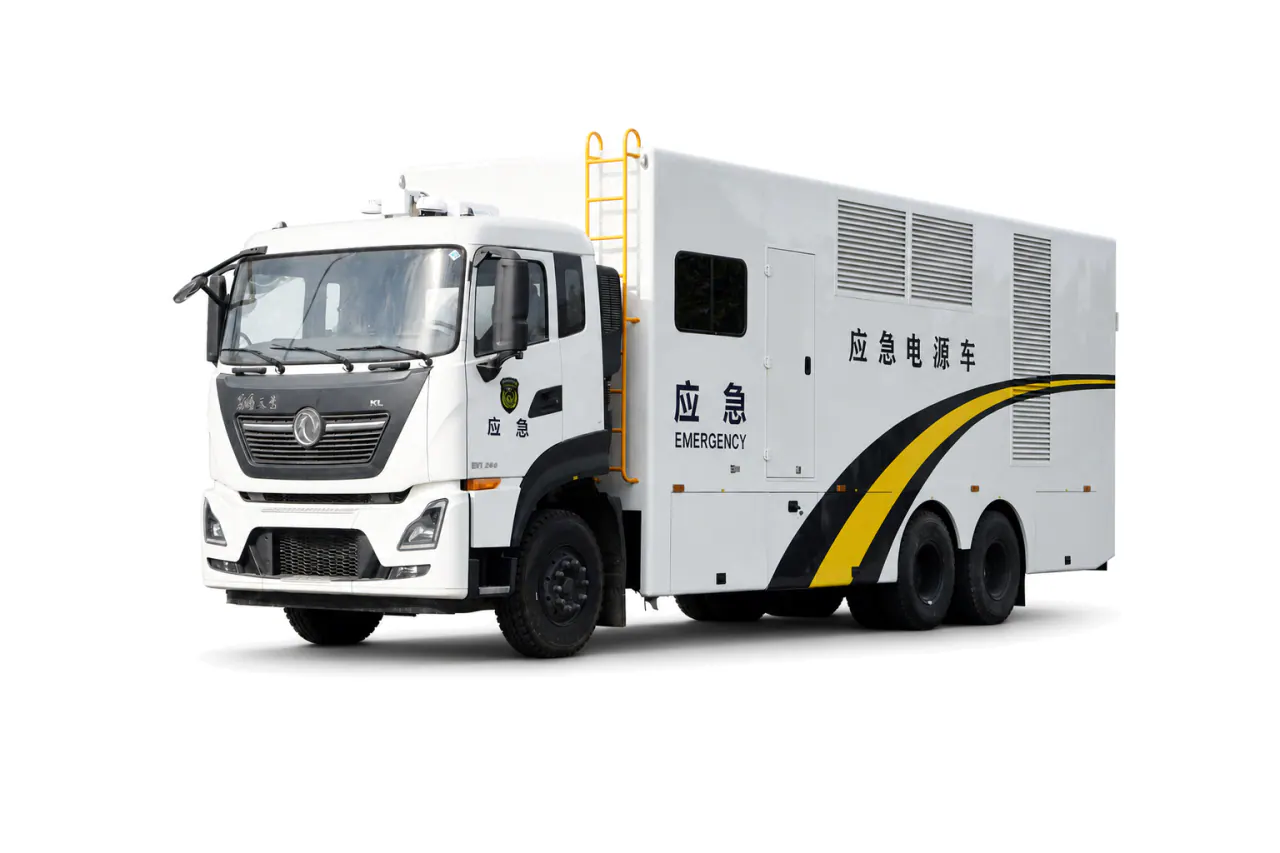 Emergency Power Supply Truck — Front left view