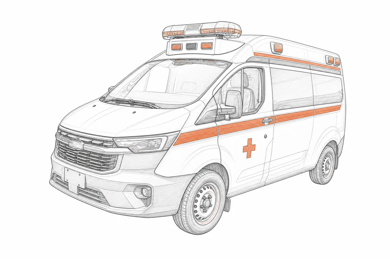 Concepto técnico de configuración para Ambulancia de transporte de pacientes clase A