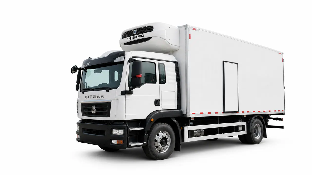 تكوين SITRAK G5-M / SCS5100XRQEQ6 شاحنة مبردة يظهر في عرض المركبة التحريرية