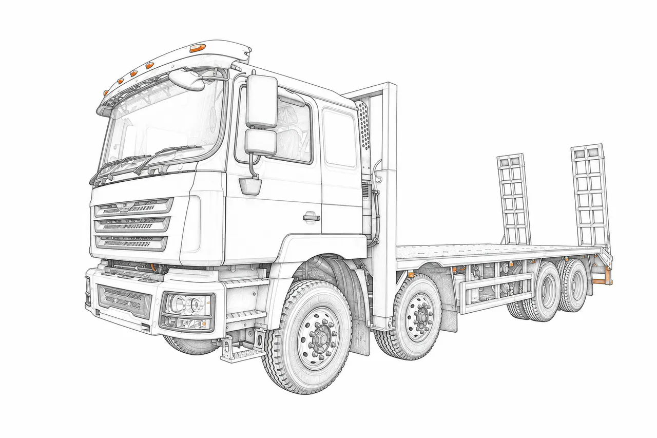 Concepto técnico de configuración para Transportador de equipos con plataforma