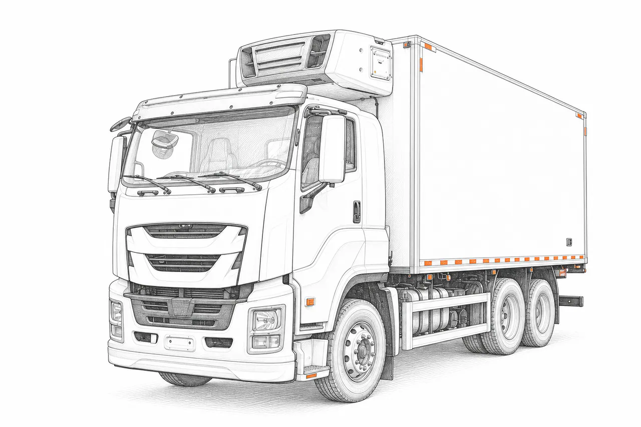 Concepto técnico de configuración para Camión refrigerado pesado