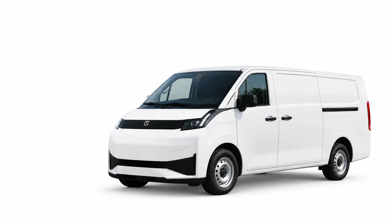 Geely Конфигурация электрического грузового фургона V7E, показанная в редакционном виде транспортного средства