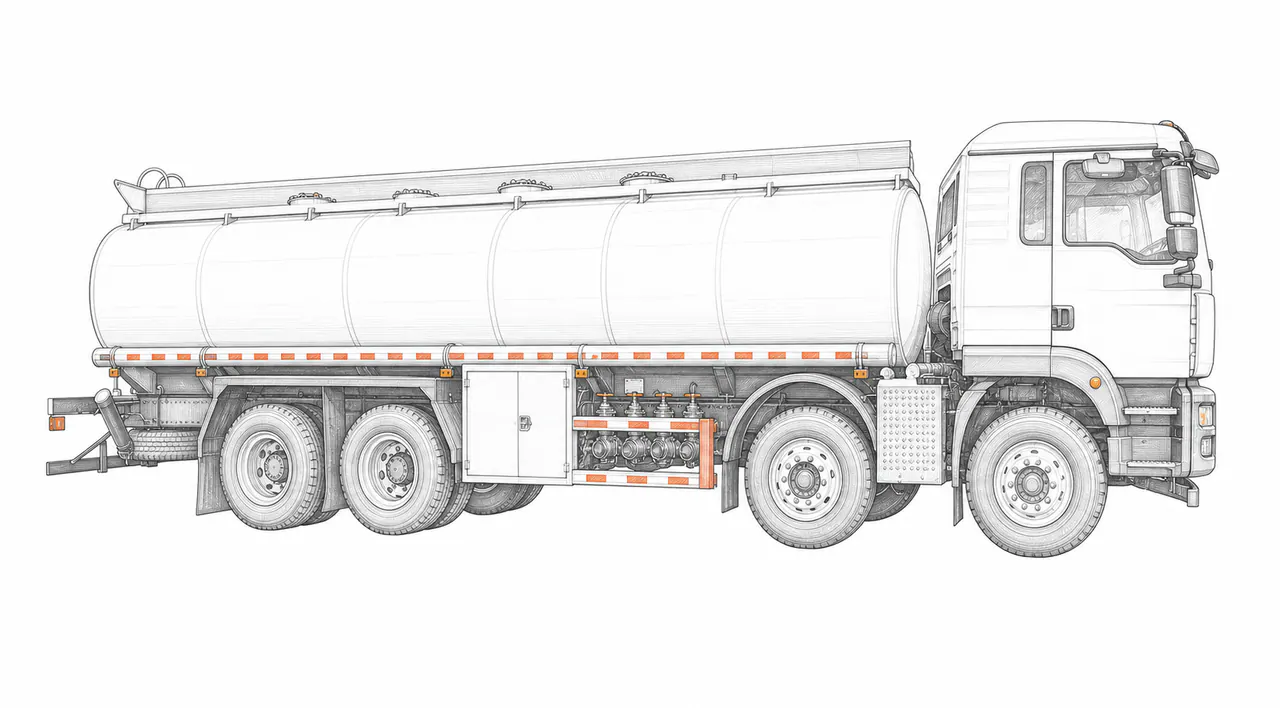 Concepto técnico de configuración para Camión cisterna para combustible