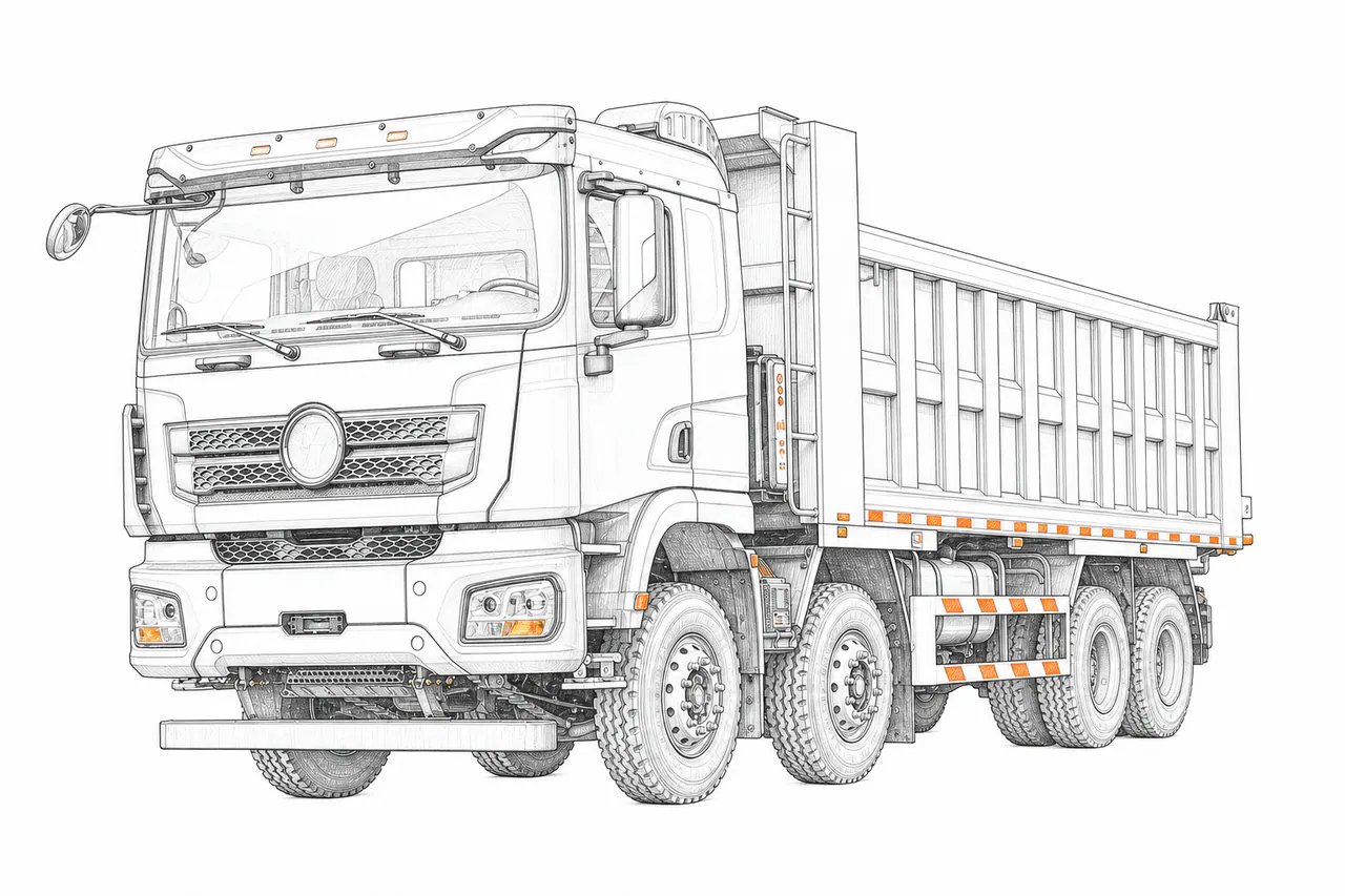 Concepto técnico de configuración para Camión volquete 8×4
