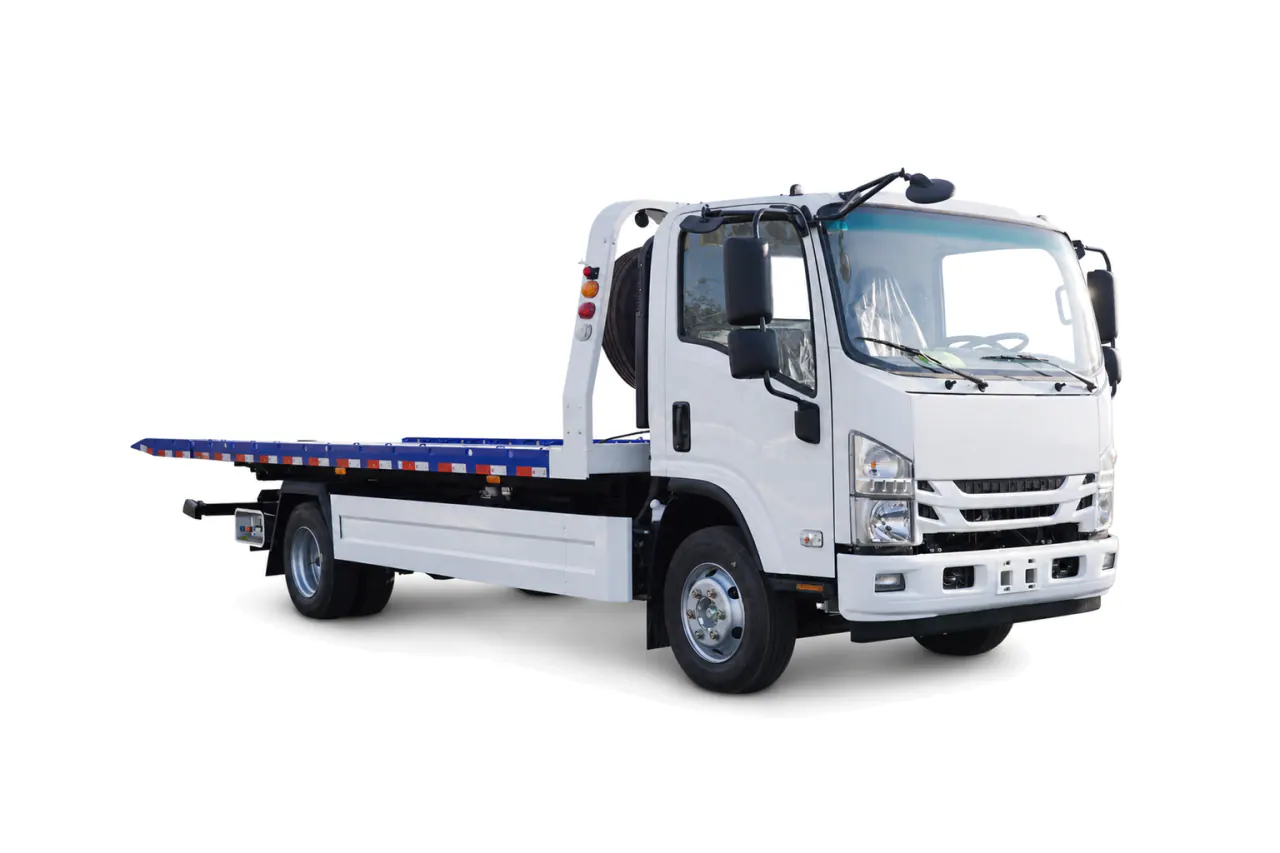 Flatbed Wrecker — Front left view