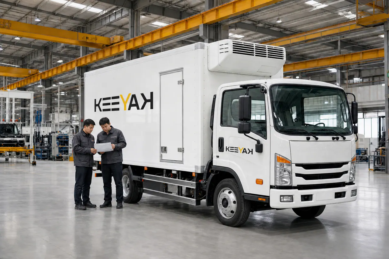 KEEYAK engineering team reviewing a special vehicle project in the factory