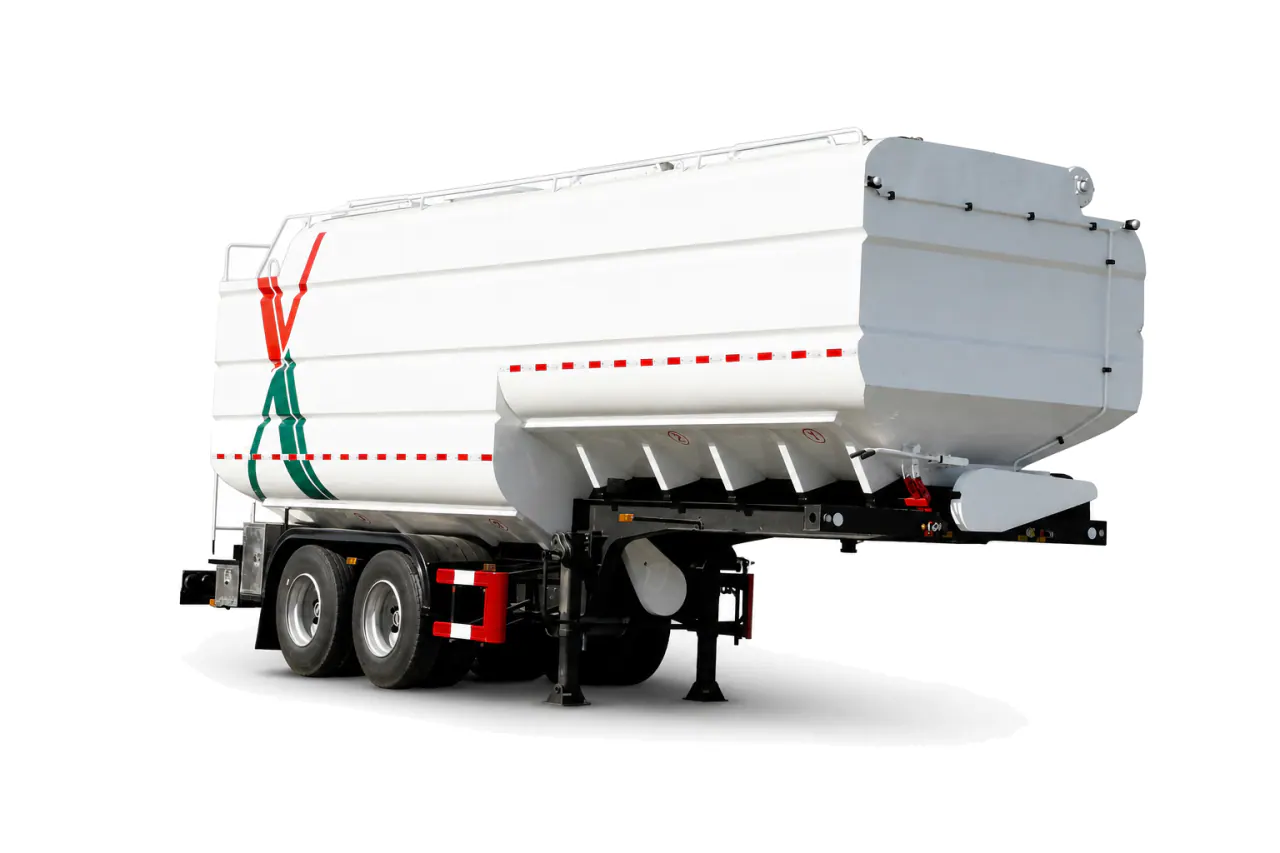 Bulk Feed Semi-Trailer — Front left view