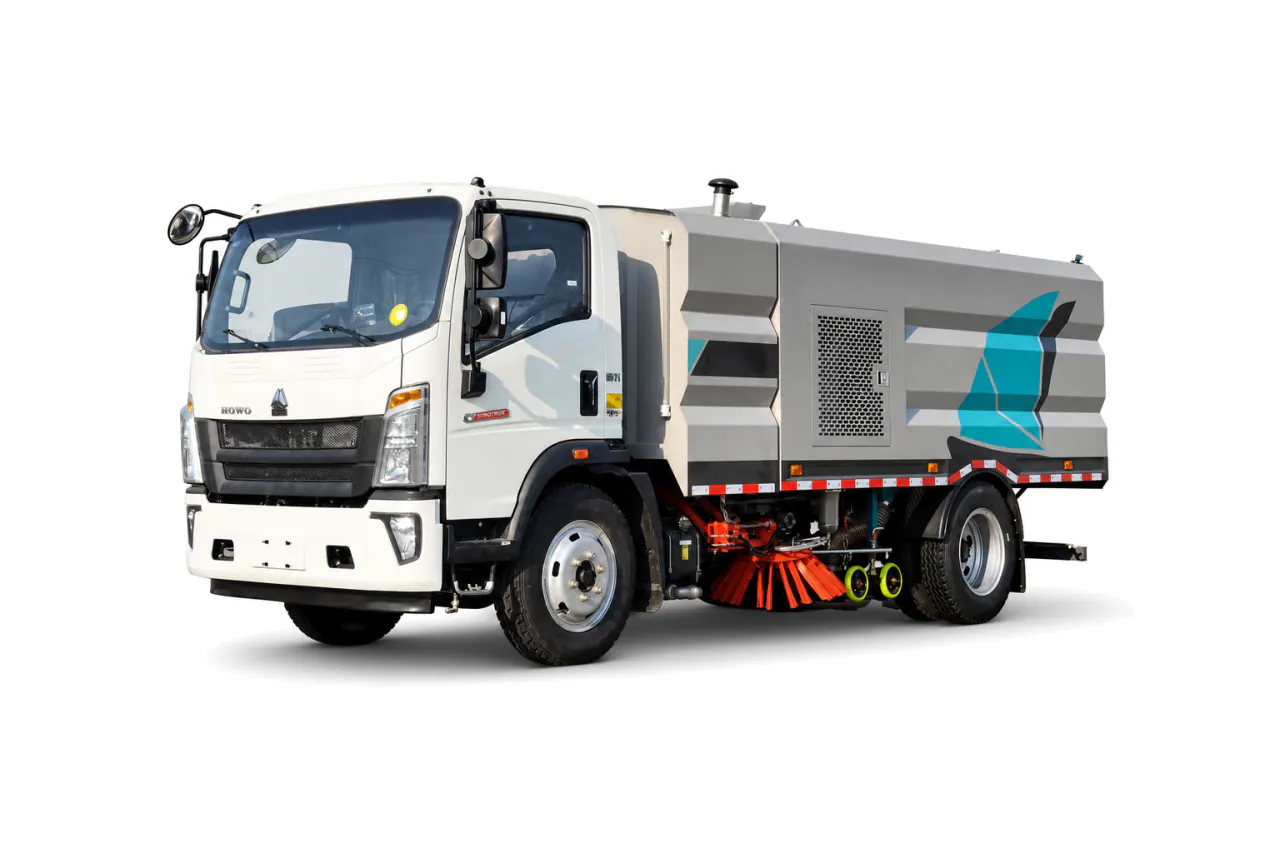 Multi-Function Road Sweeper Truck front view