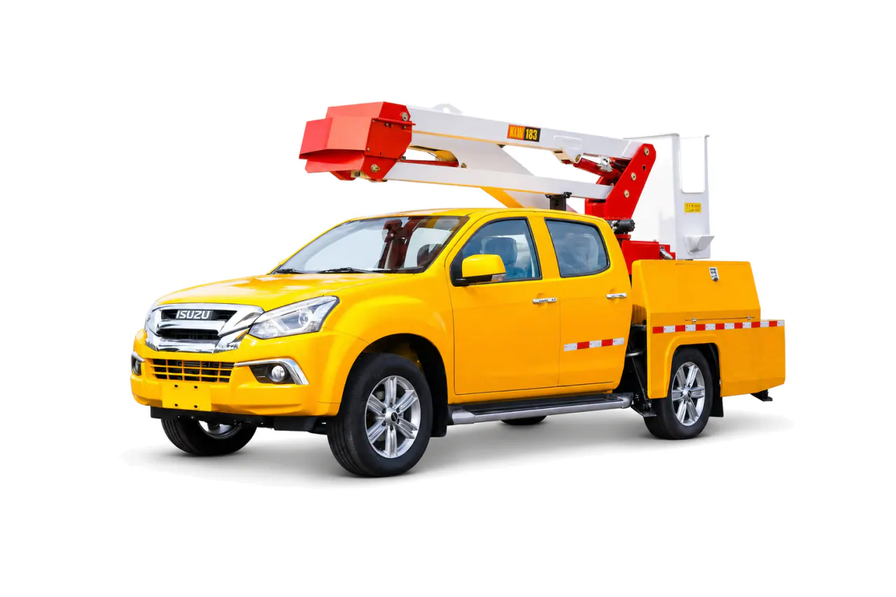 Pickup-Mounted Aerial Work Platform front view