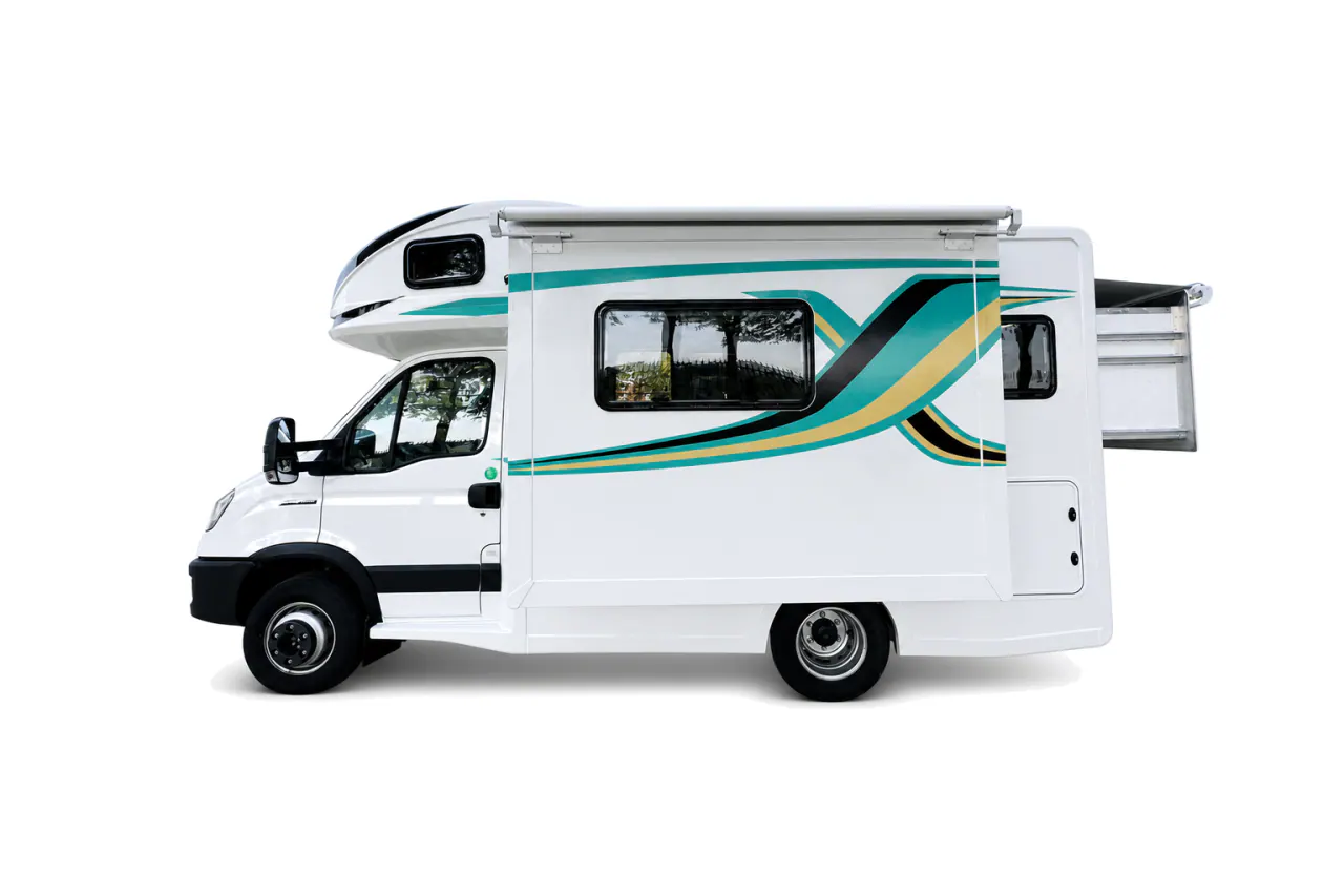 autocaravana — Vista lateral izquierda