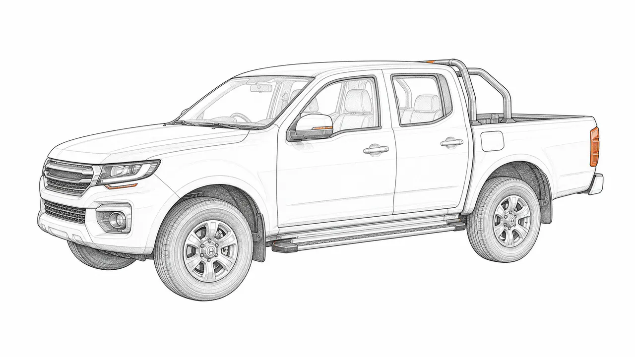 Concepto técnico de configuración para Camioneta pickup