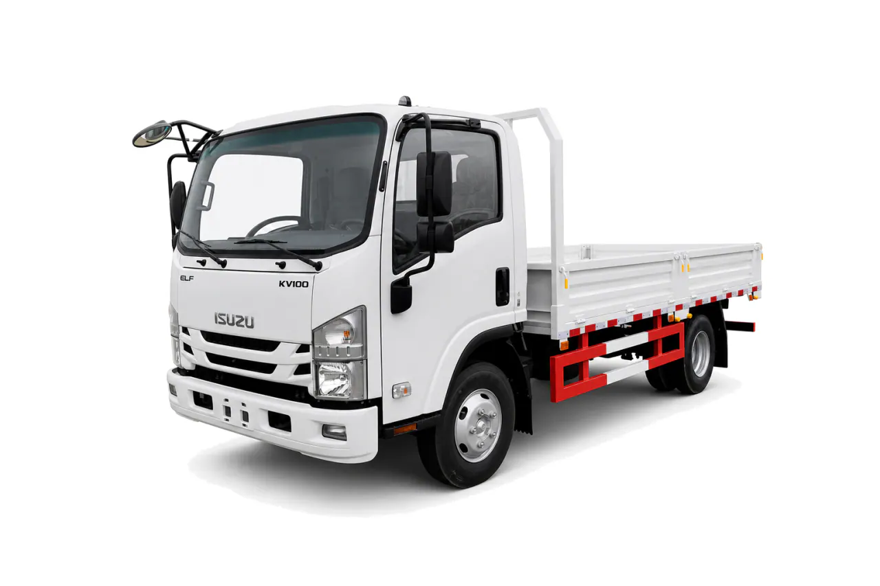 Light-Duty Dropside Truck — Front left view