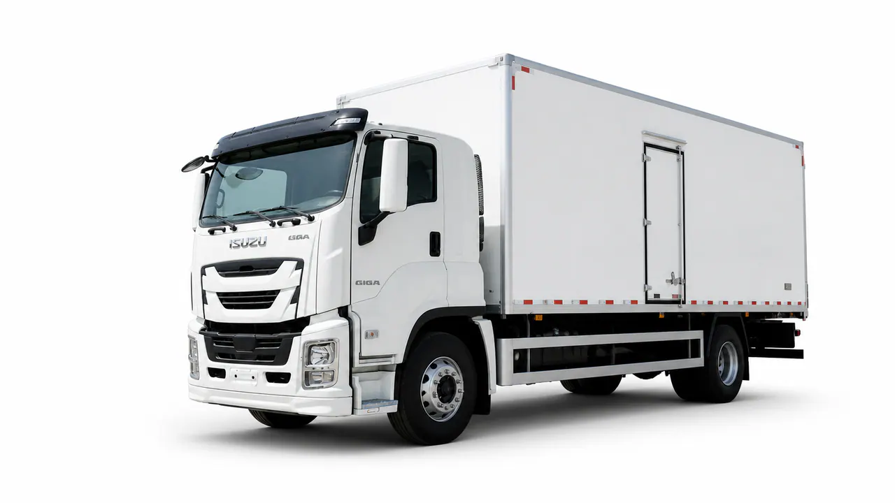 ISUZU SCS5180XLC3 Конфигурация фургона, показанная в редакционном виде транспортного средства