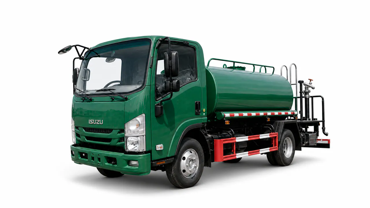 SHACMAN F3000 / SX3250XB4 / SCS5251GPGSX6 water tanker truck configuration shown in an editorial vehicle view