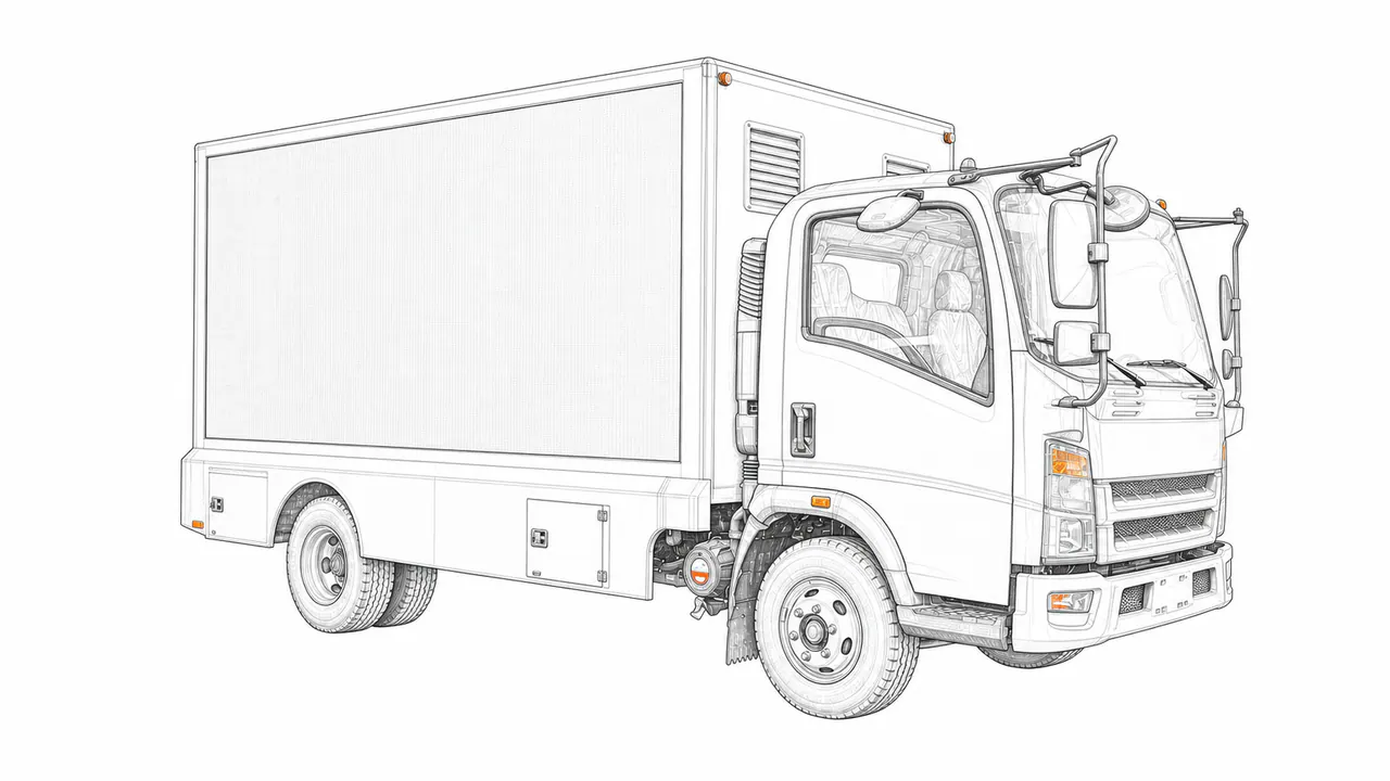 Concepto técnico de configuración para Camión publicitario LED