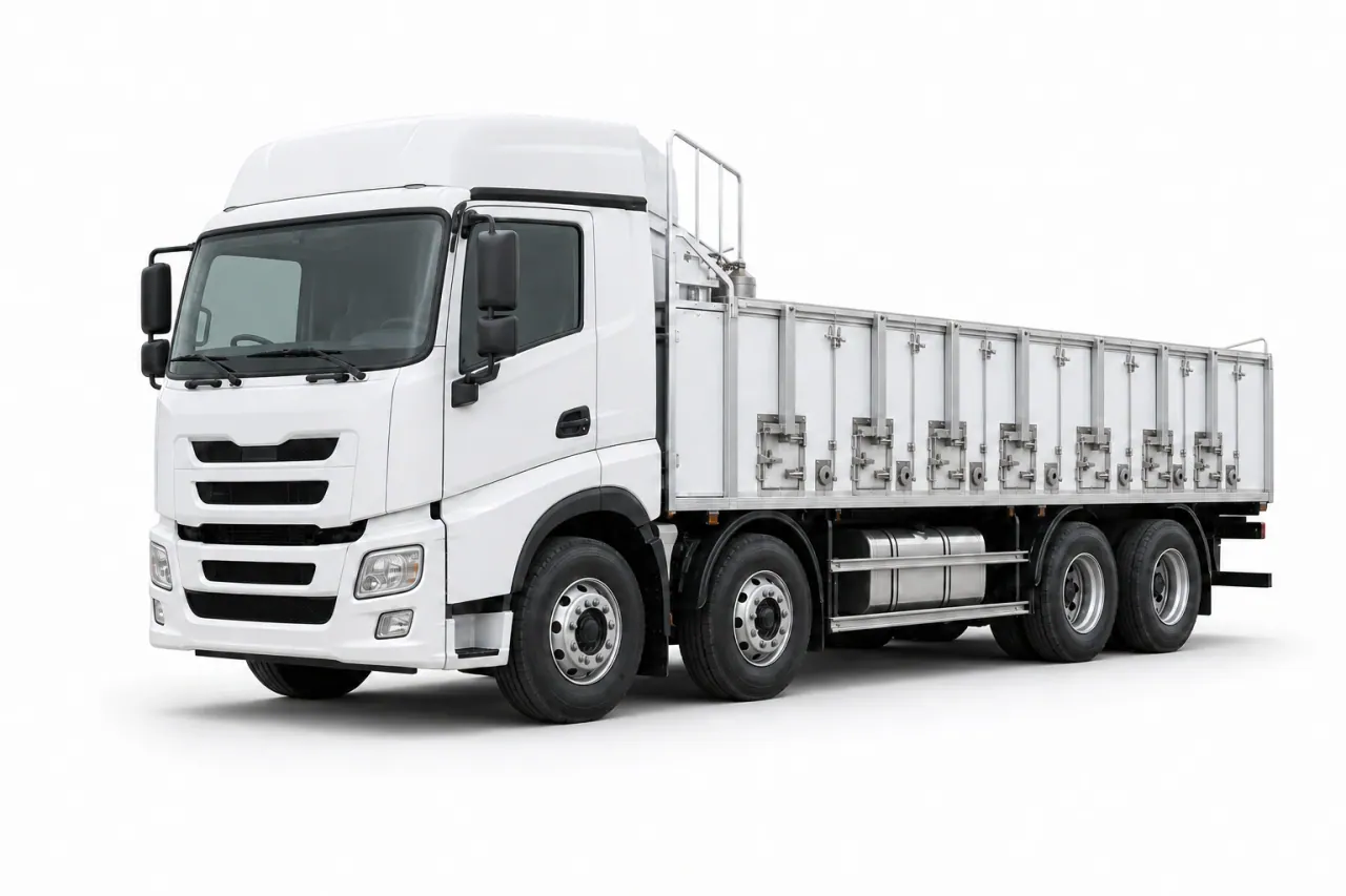 Live Fish Transport Truck front view