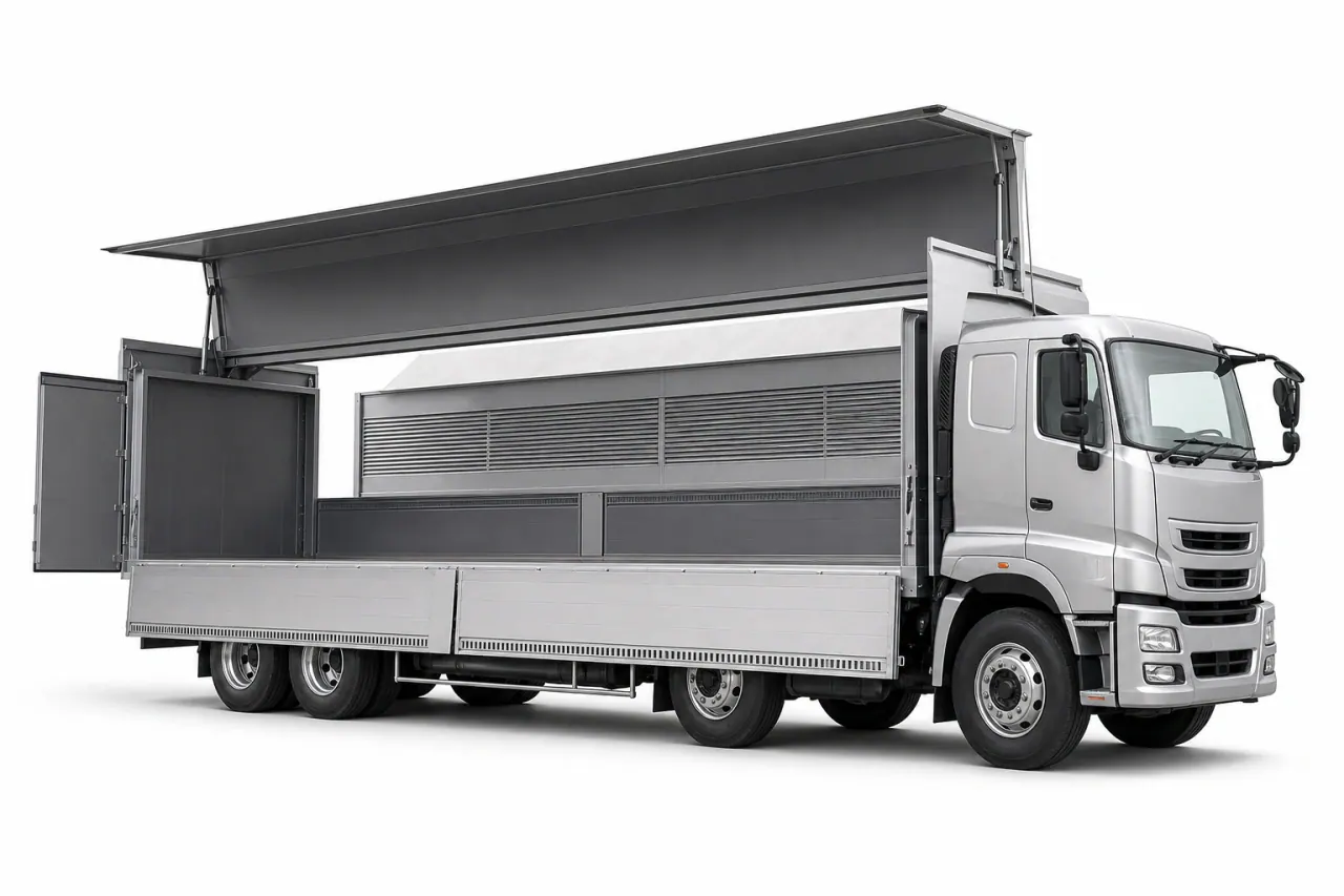 8×4 Wing Van Truck front view
