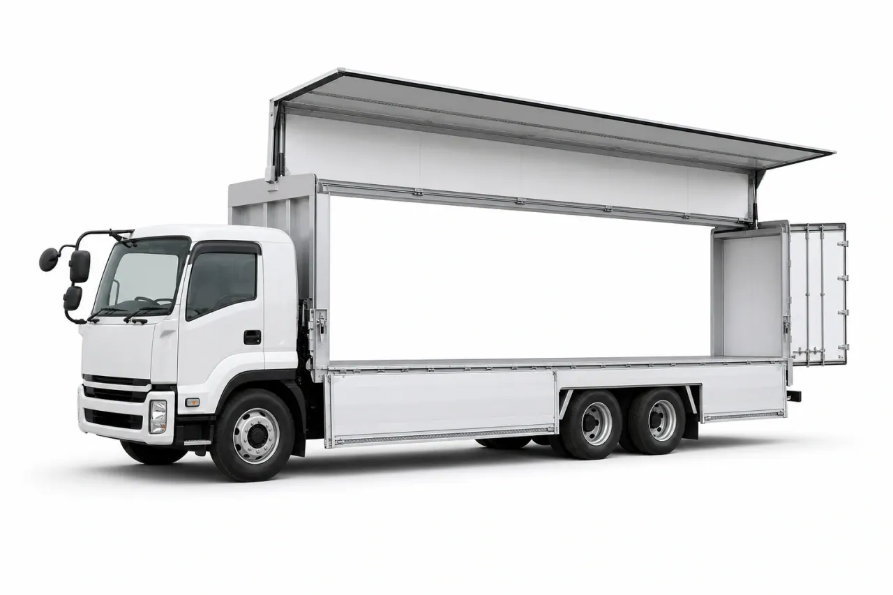 6×4 Wing Van Truck front view