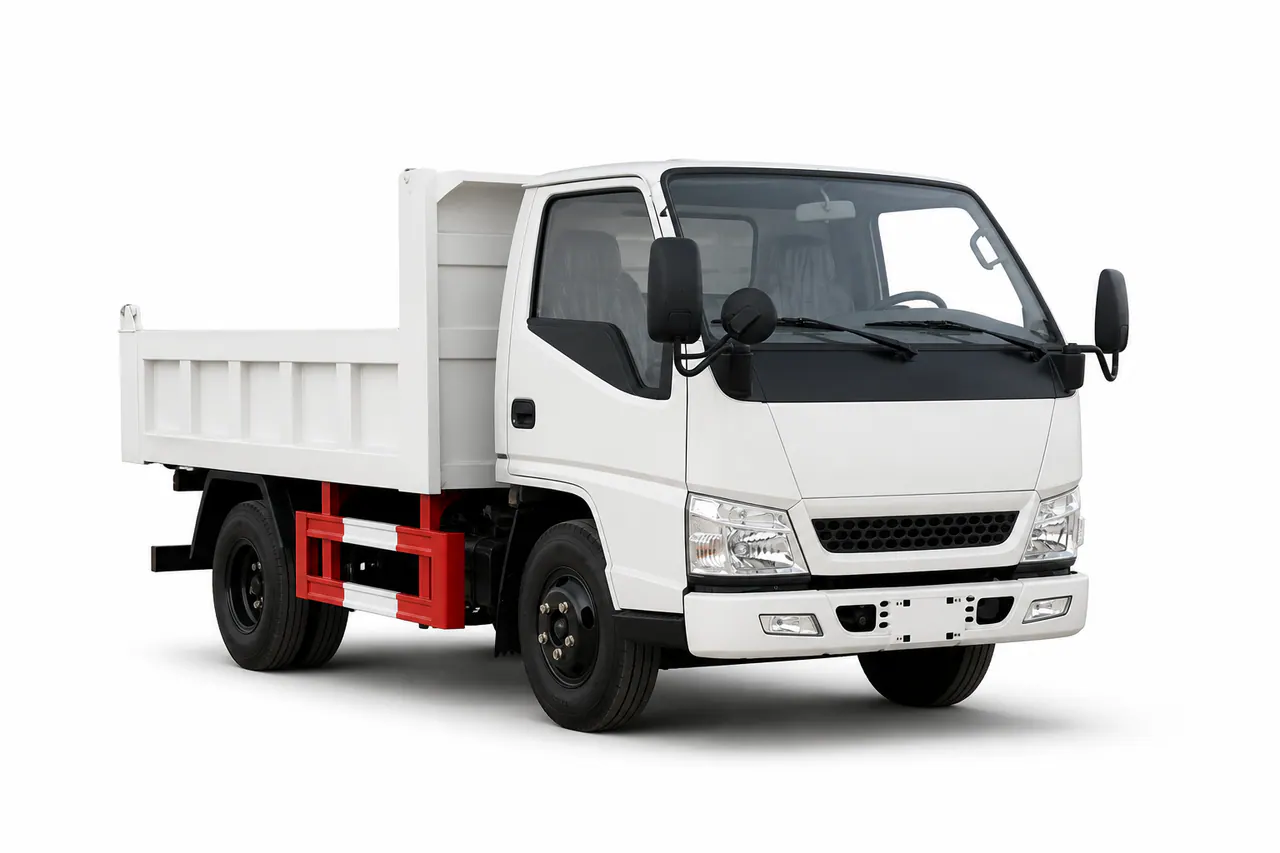 JMC Not stated in the matched order evidence light dump truck configuration presented against a plain background