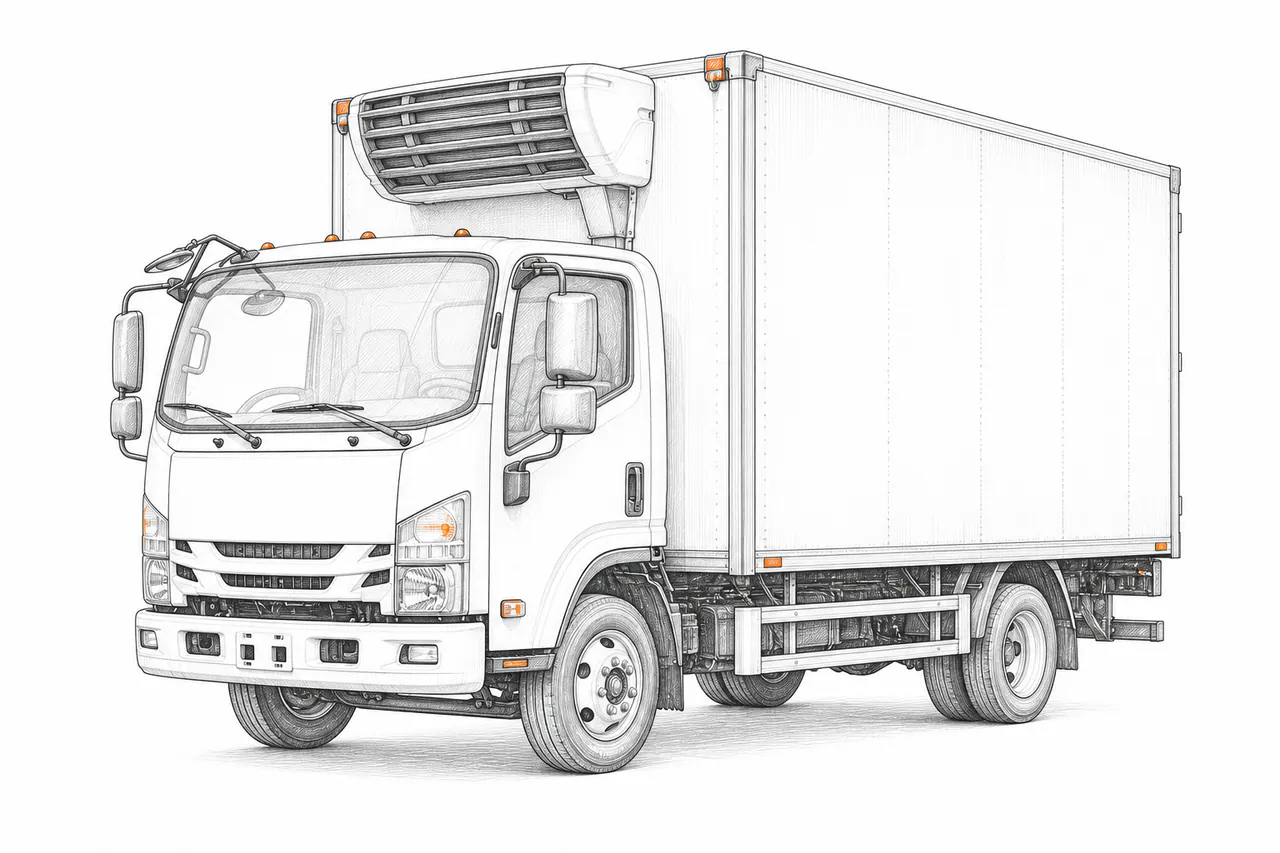 Concepto técnico de configuración para Camión refrigerado ligero
