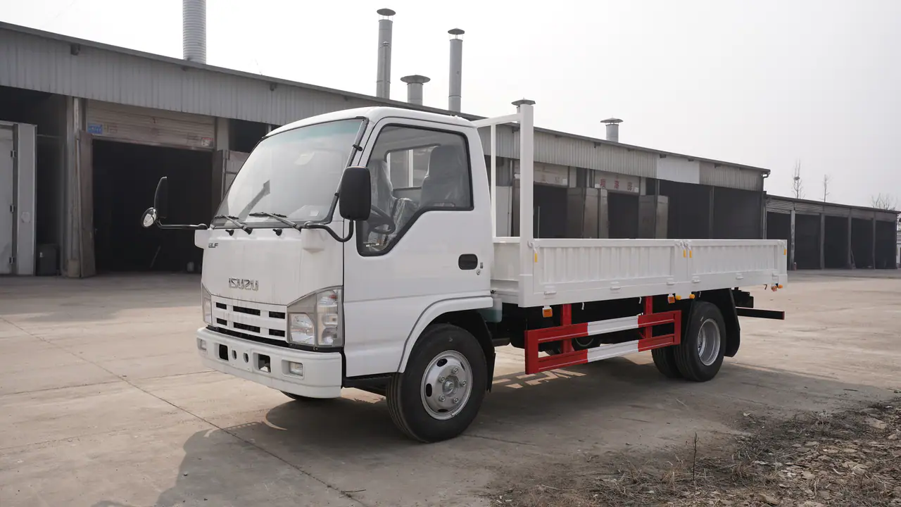 ISUZU 100P dropside truck for the Ghana project